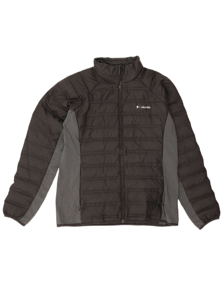 Columbia Veste matelassée pour homme UK 40 Large Noir Colorblock Polyester