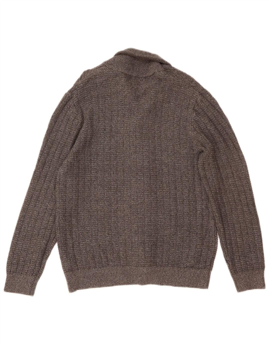 Maglione cardigan da uomo Marks & Spencer grande cotone grigio