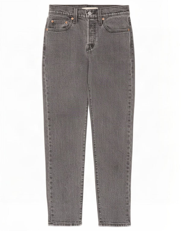 Jeans Wedgie a vita alta da donna Levi's W25 L27 cotone grigio