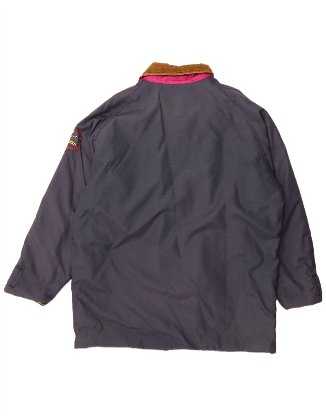 Carrera Mens Windbreaker Jacket UK 42 XL Navy Blue Colourblock Polyamide