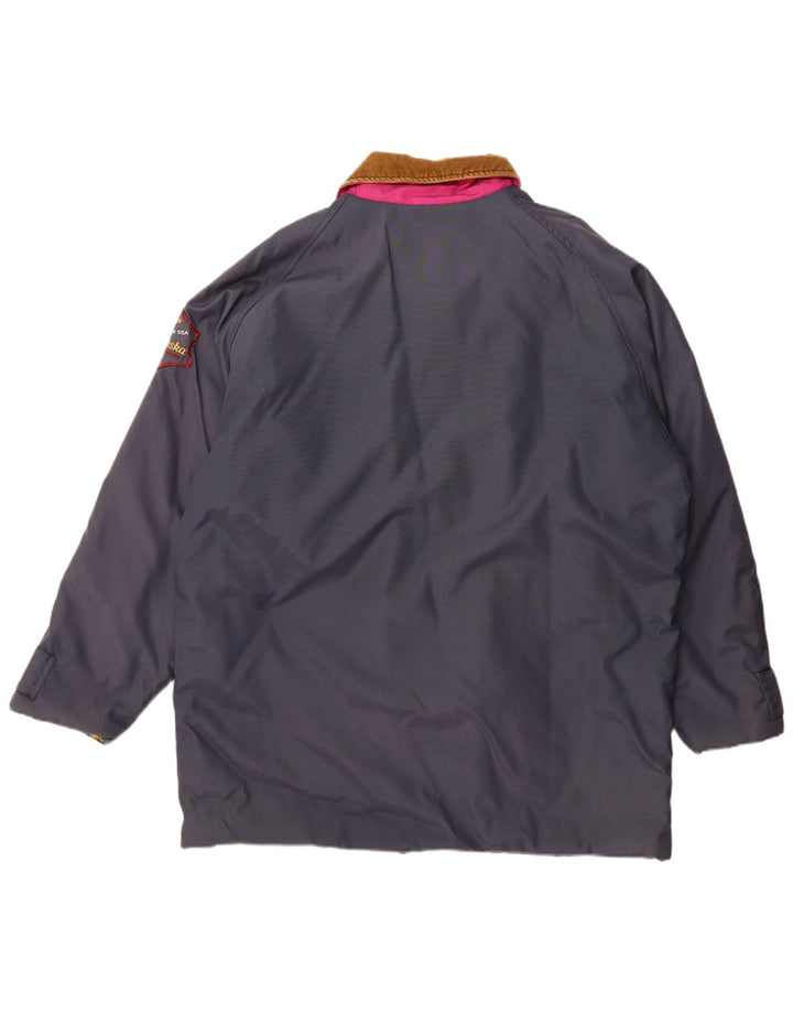 Carrera Mens Windbreaker Jacket UK 42 XL Navy Blue Colourblock Polyamide