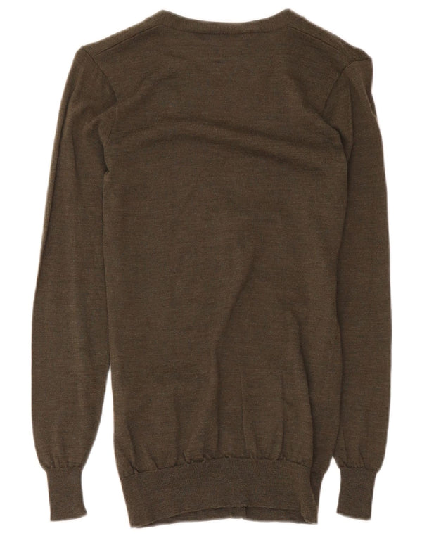 Женский кардиган Ralph Lauren UK 4 XS Зеленый из шерсти мериноса