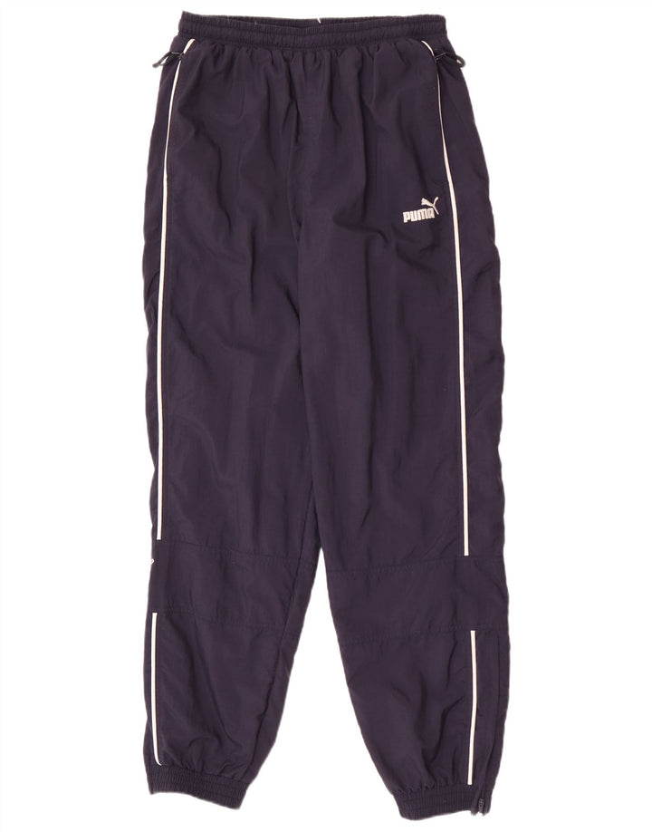 Puma Mens Tracksuit Trousers Joggers Large Navy Blue Nylon