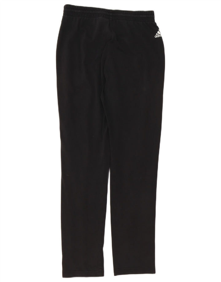 Adidas Mens Graphic Tracksuit Trousers Small Black Cotton