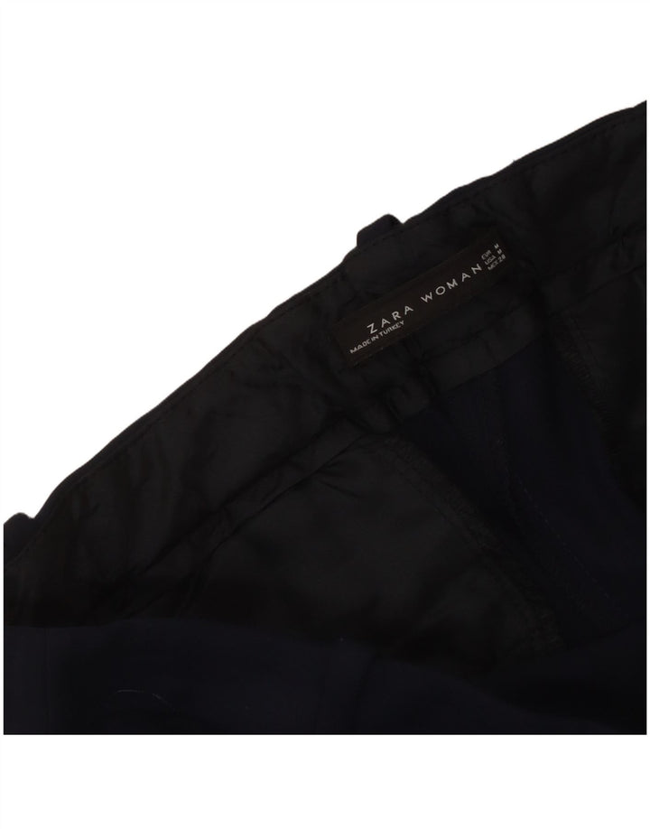 Zara Womens Slim Casual Trousers Medium W30 L27 Navy Blue