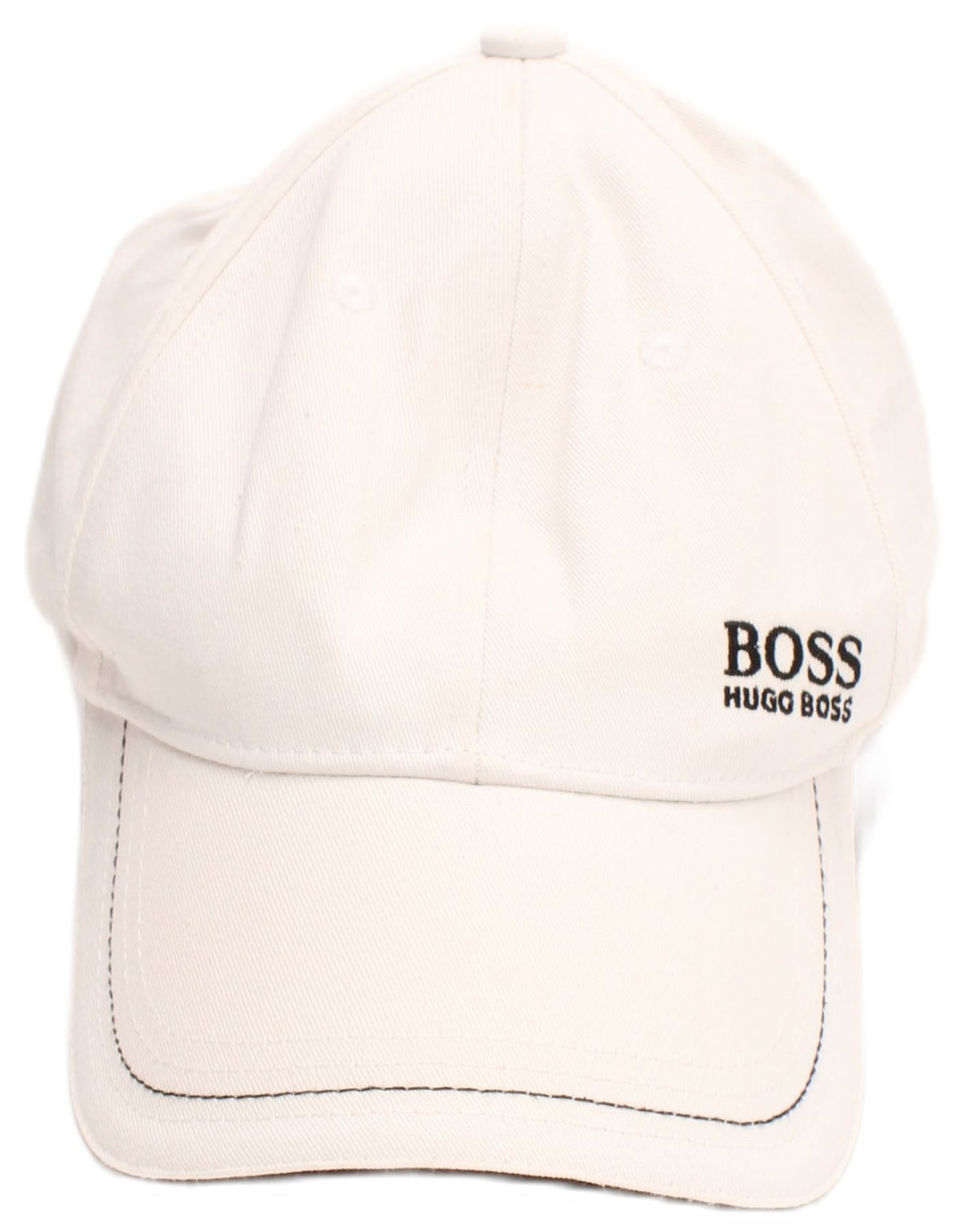 Hugo Boss Mens Graphic Baseball Cap One Size White Cotton