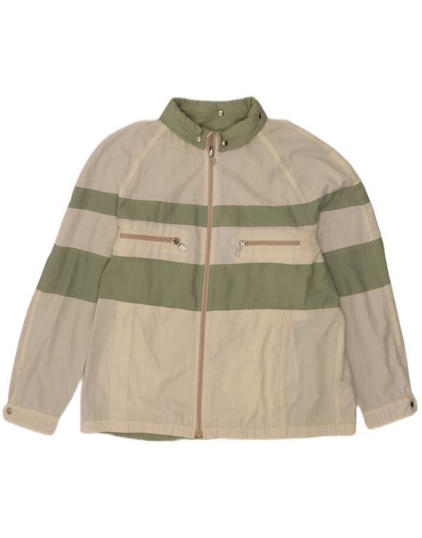 Vintage Mens Hooded Reversible Jacket IT 52 XL Green Colourblock