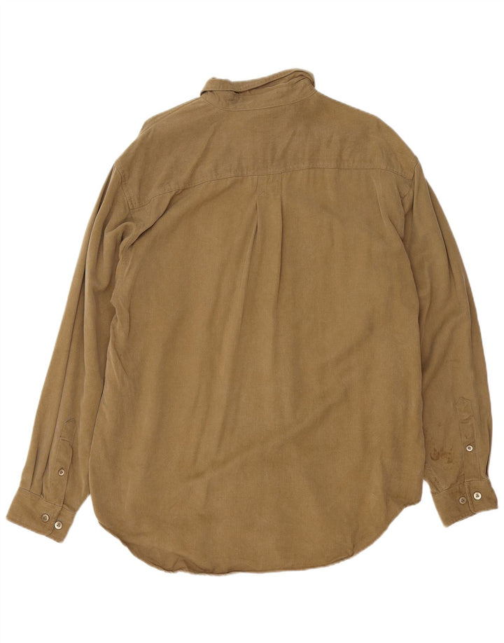 TOMMY BAHAMA Mens Shirt Large Khaki Tencel