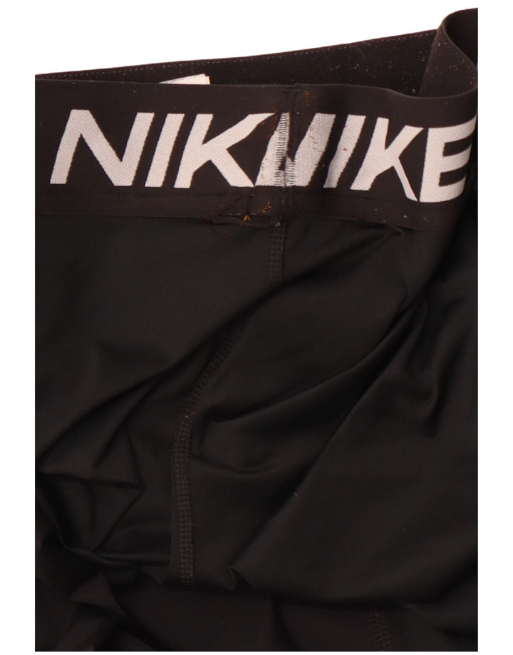 Leggings grafici NIKE da donna Dri Fit UK 8 piccoli poliestere nero