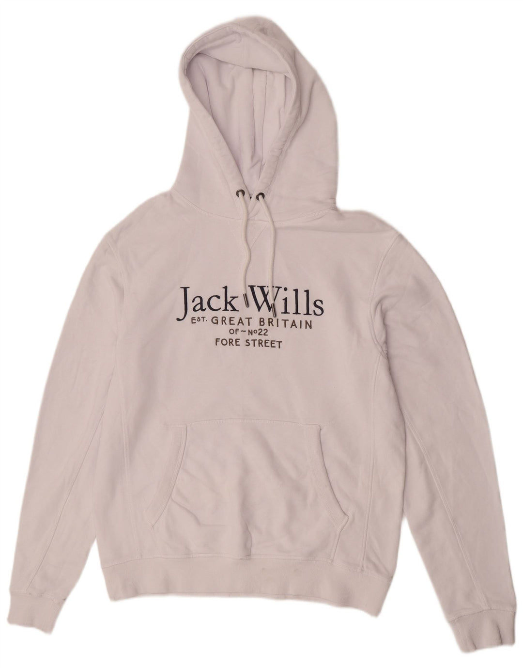 Jack Wills Grafisk hættetrøje til mænd mellem hvid bomuld