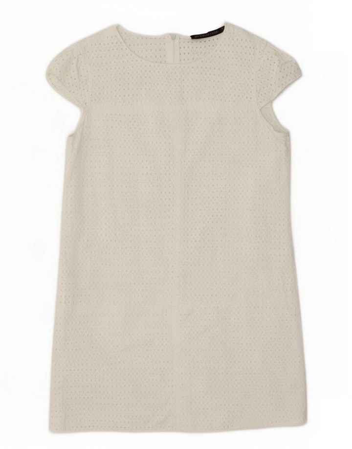Abito a trapezio da donna Zara UK 12 bianco medio