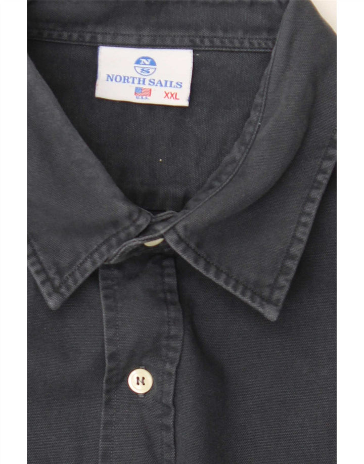 North Sails Herren Grafikshirt 2XL Schwarz