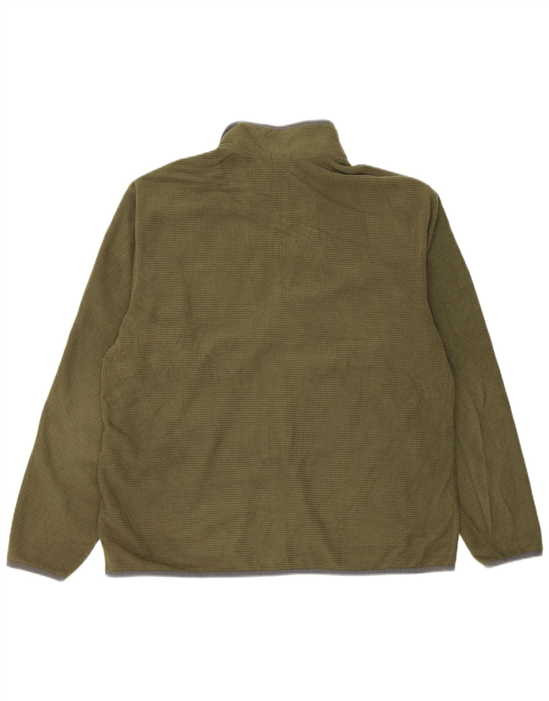 Eddie Bauer Maglione in pile da uomo con zip sul collo, grande poliestere verde