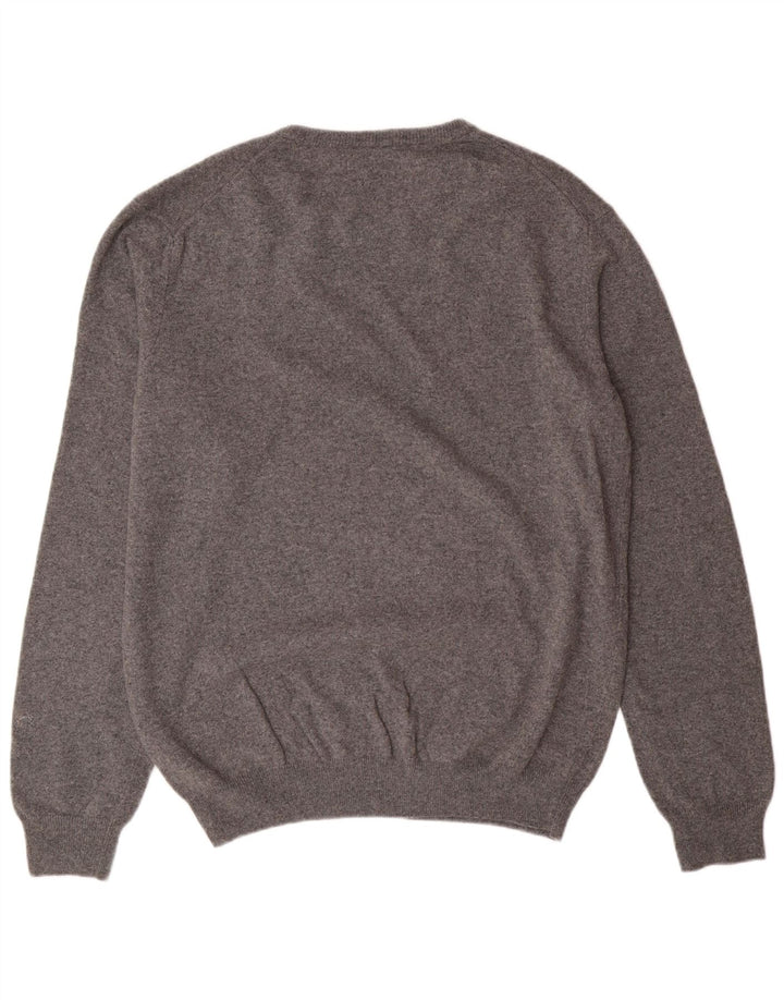 Trussardi Mens Crew Neck Jumper Sweater 2XL Grey Wool