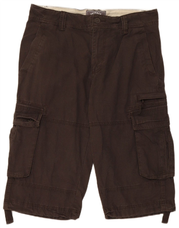 Fat Face Mens Cargo Bermuda Shorts W32 Medium Grey Cotton