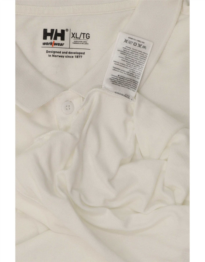 Helly Hansen tricou polo pentru bărbați XL, bumbac alb