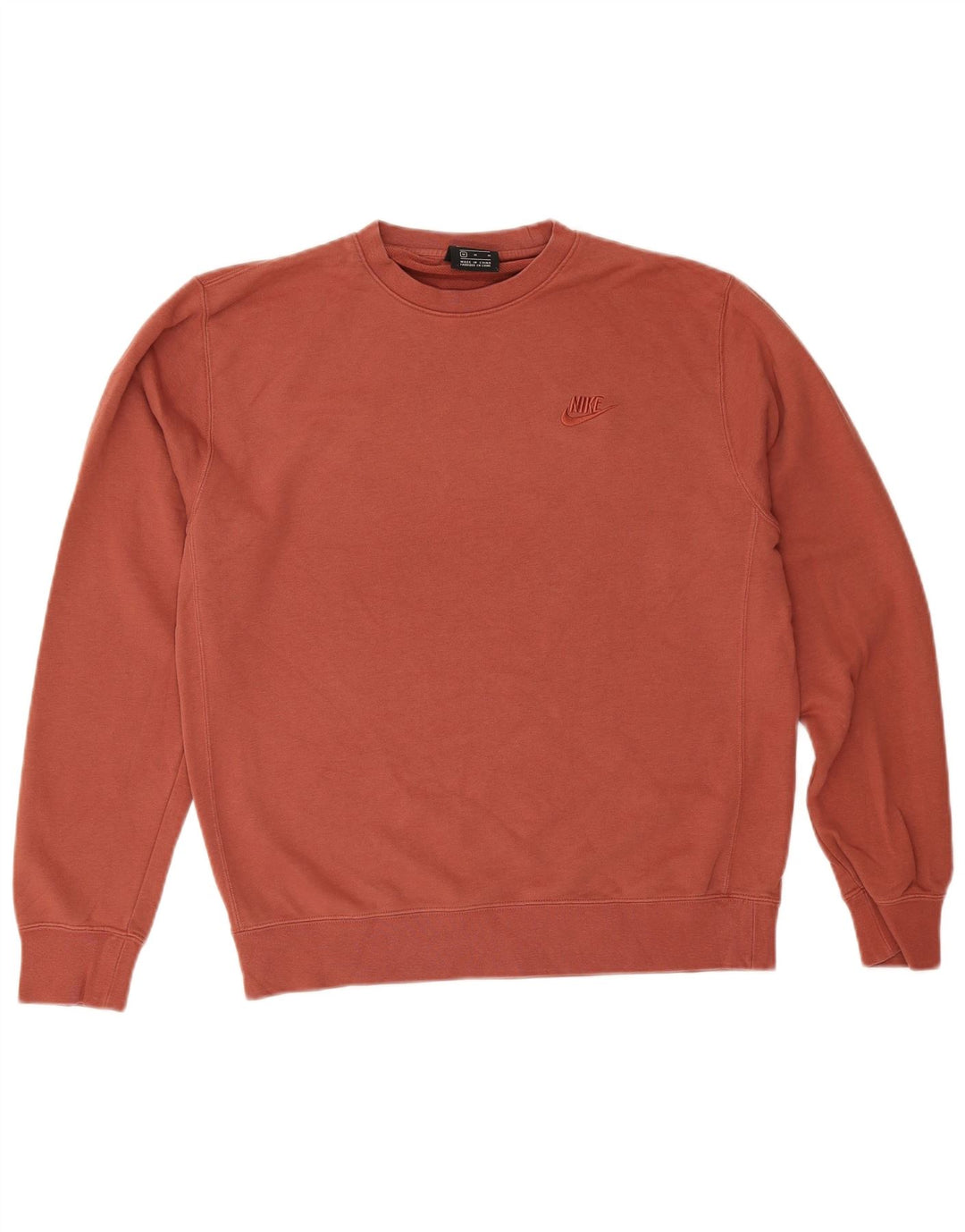 NIKE Mens Sweatshirt Jumper Medium Red Cotton