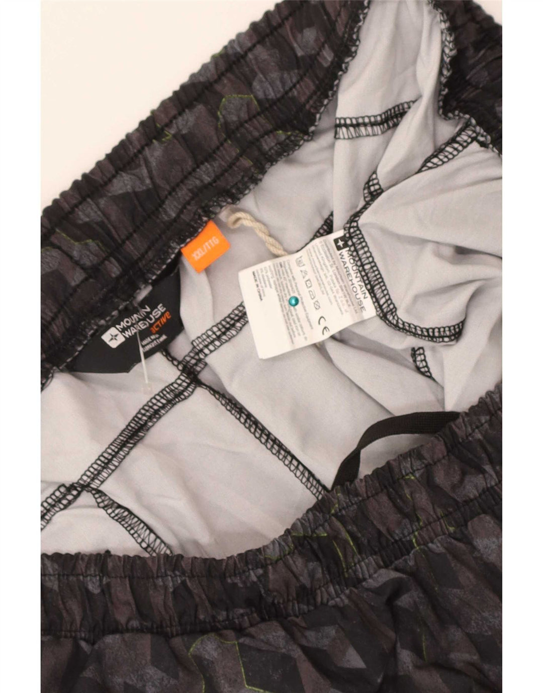Mountain Warehouse Herre Sportshorts 2XL Sort Geometrisk Polyester