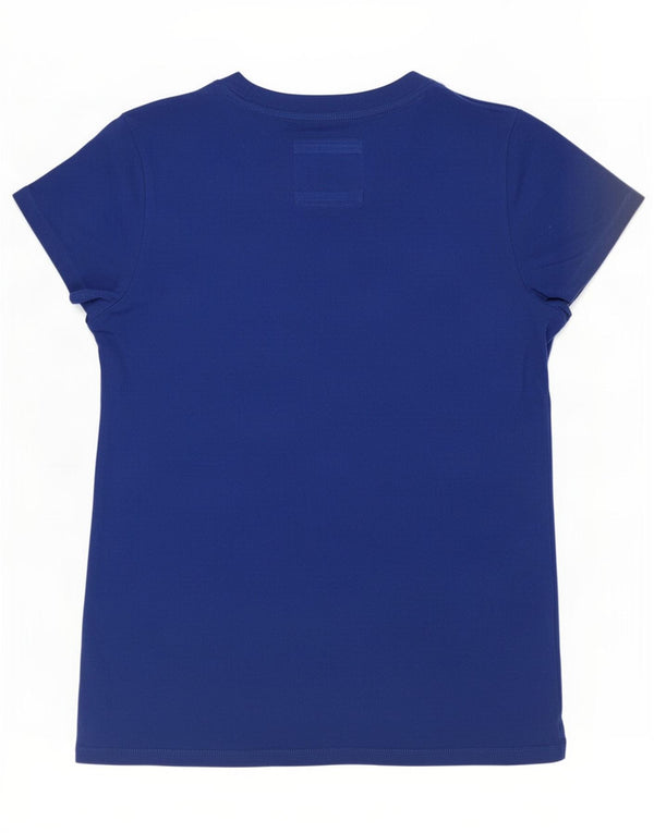 Abercrombie & Fitch Ženska majica kratkih rukava s grafičkim motivima UK 14 Large Blue Cotton