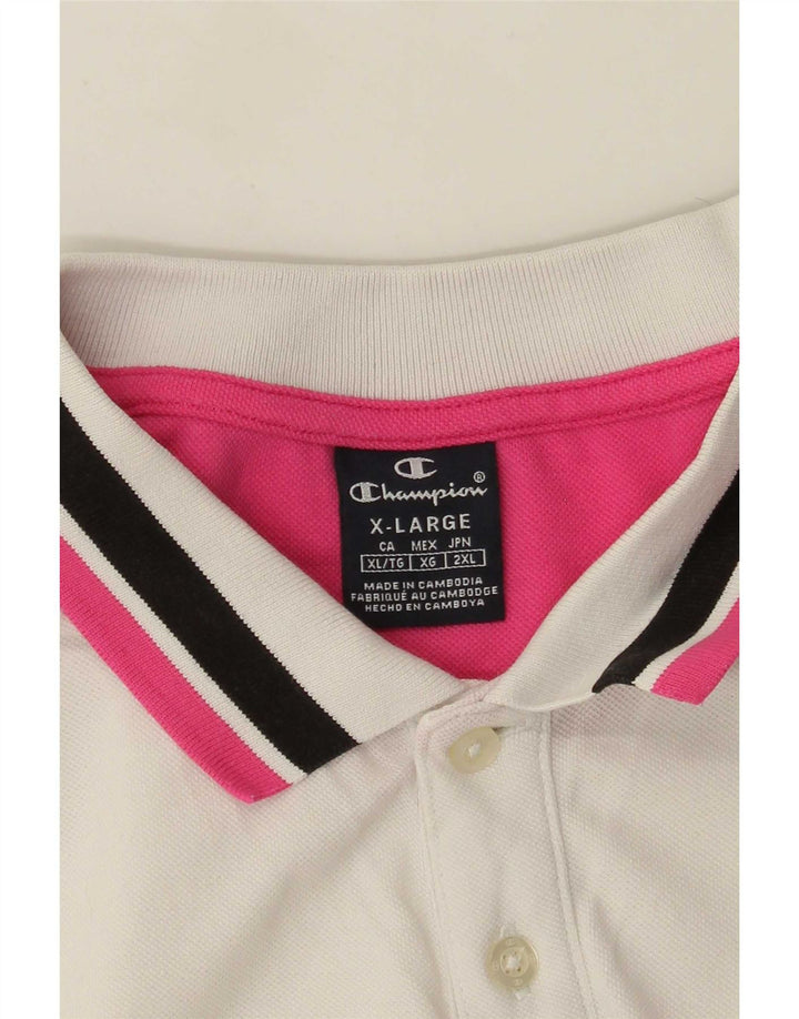 Champion Womens Polo Shirt UK 18 XL White