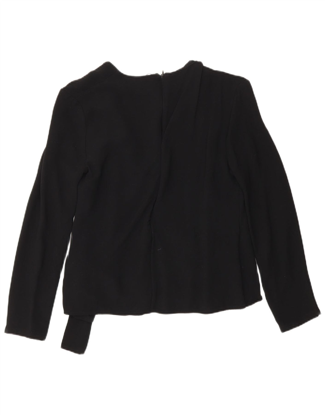 French Connection Womens Long Sleeve Wrap Blouse Top UK 8 Small Black