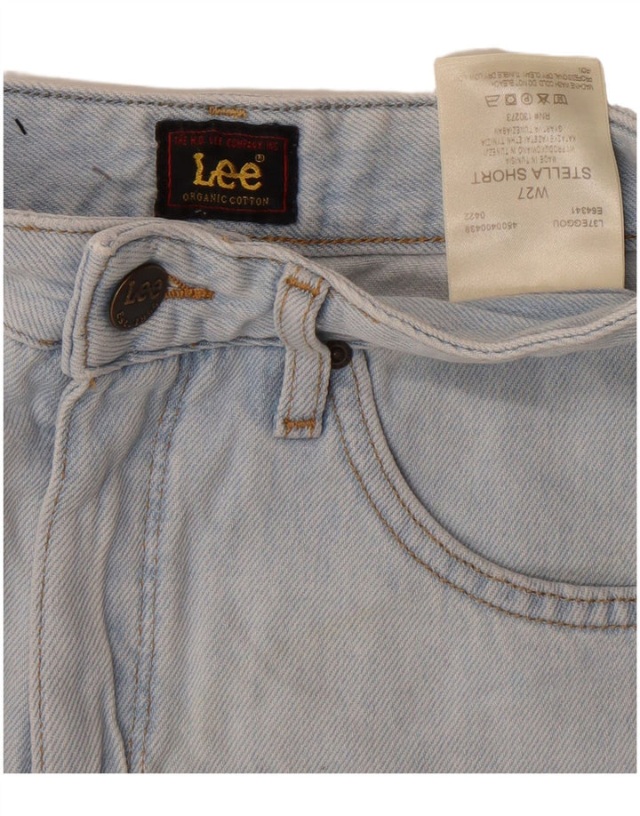 Lee Womens Stella Denim Shorts W27 Small  Blue Cotton