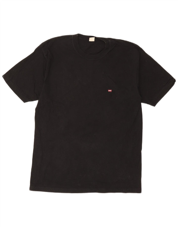 LEVI'S Mens T-Shirt Top Large Black Cotton