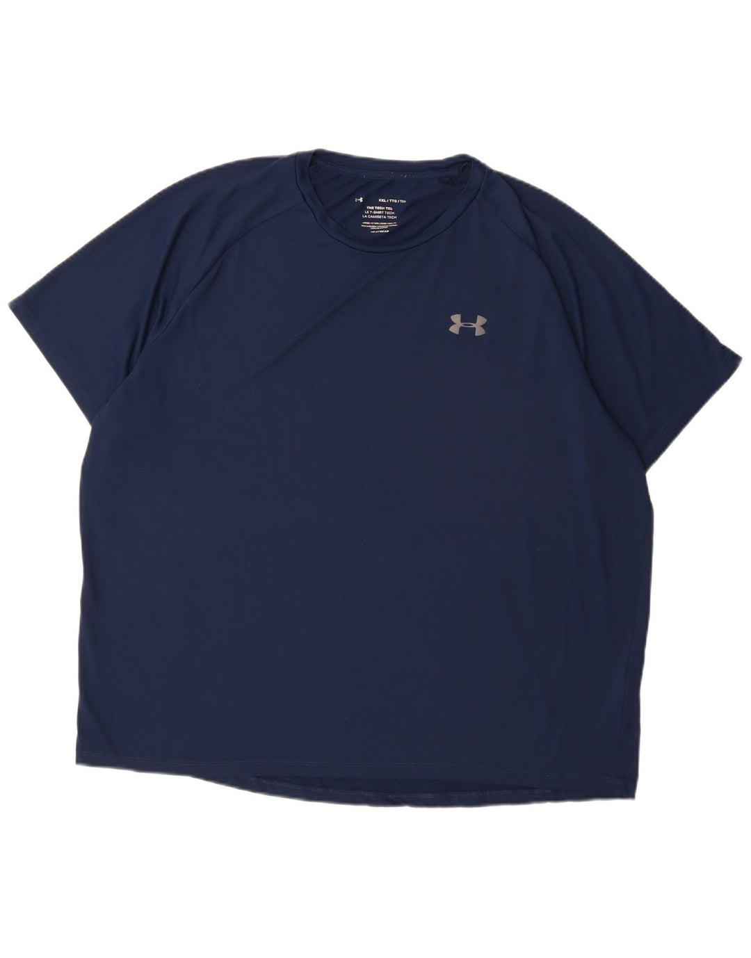 Under Armour T-Shirt Homme Top 2XL Bleu Marine Polyester