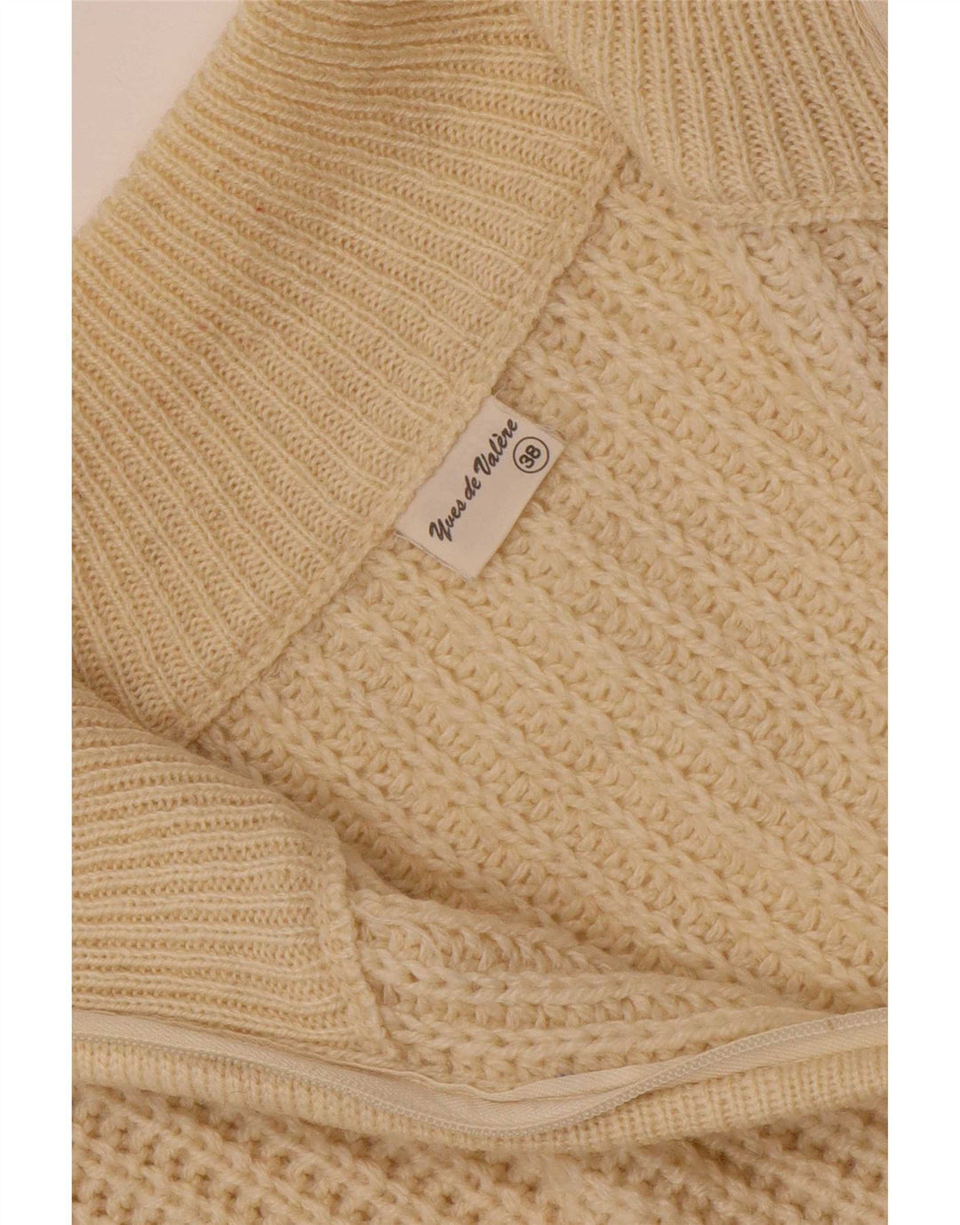 Vintage herre cardigan sweater UK 38 Medium Beige