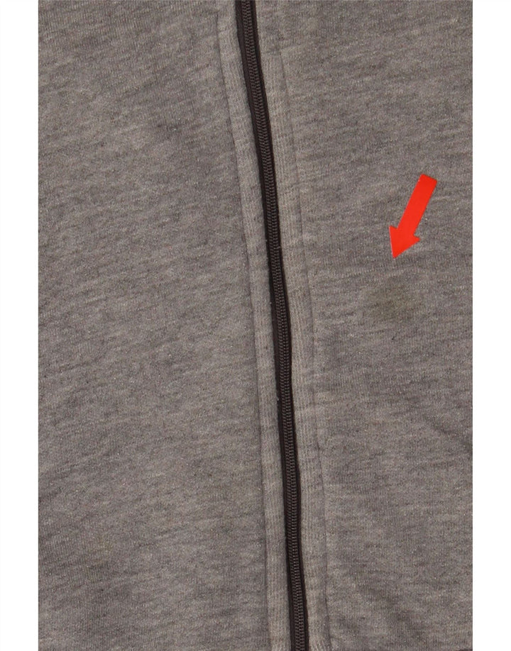 Zara Herren-Kapuzenpullover mit Reißverschluss, klein, Grau
