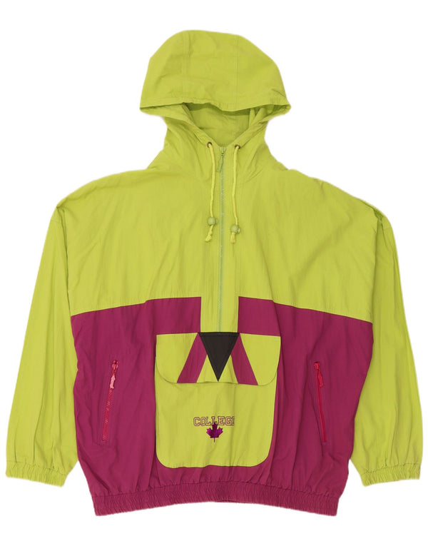 Rodeo Mens Hooded Tracksuit Top Jacket IT 52/54 Large Green Colourblock