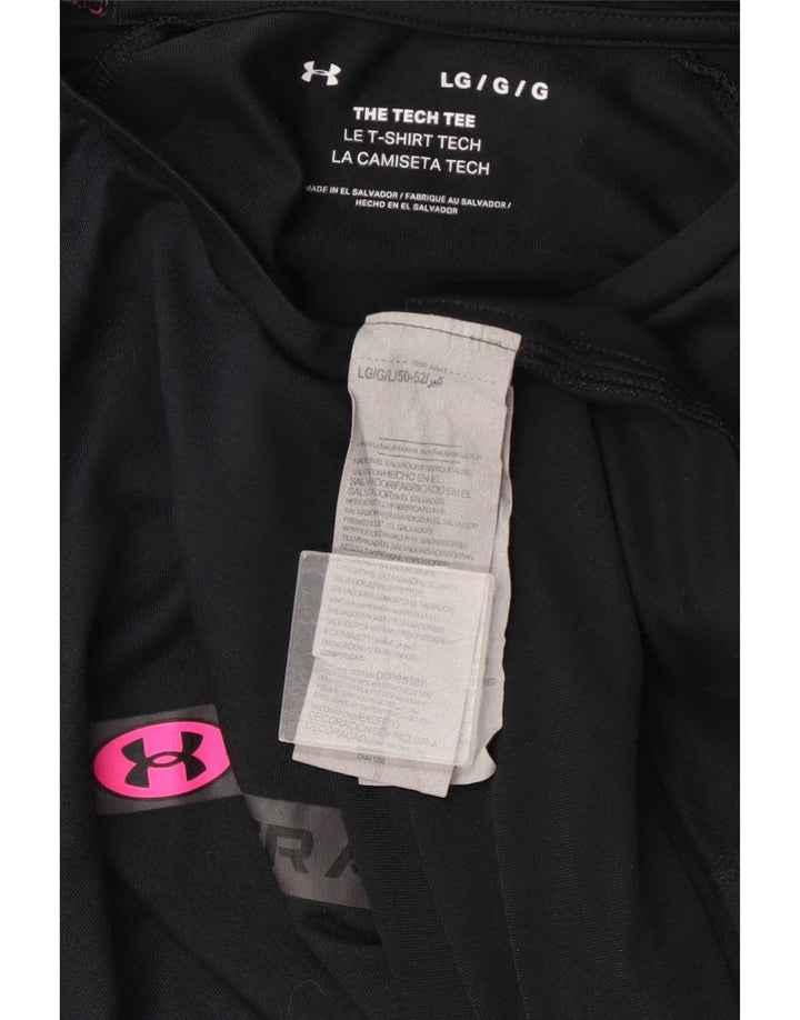Under Armour Ανδρικό γραφικό T-Shirt Top Large Μαύρο Πολυεστέρας