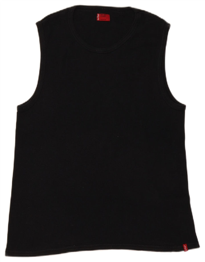 Levi's Womens Vest Top UK 18 XL Black Cotton