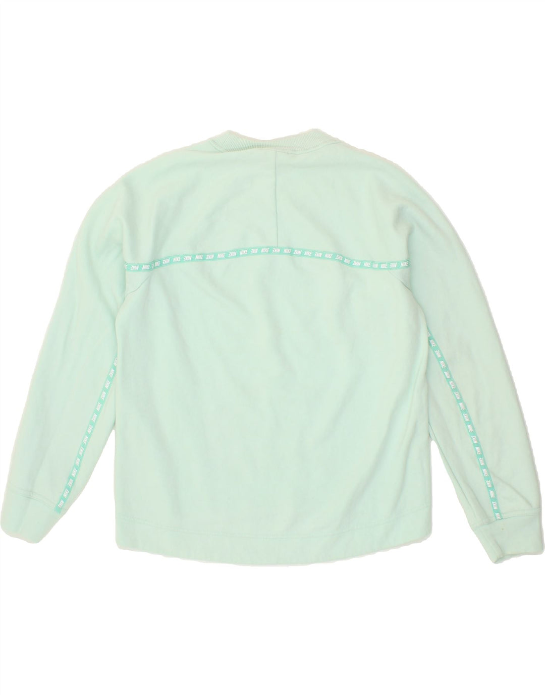 NIKE Womens Graphic Oversized Sweatshirt Jumper UK 10 Small Green Cotton Vintage Nike and Second-Hand Nike from Messina Hembry 