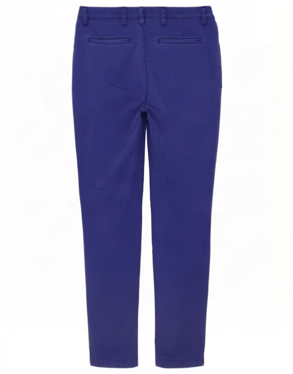 Boden Womens Slim Chino Trousers UK 10 Small W28 L29 Blue Cotton