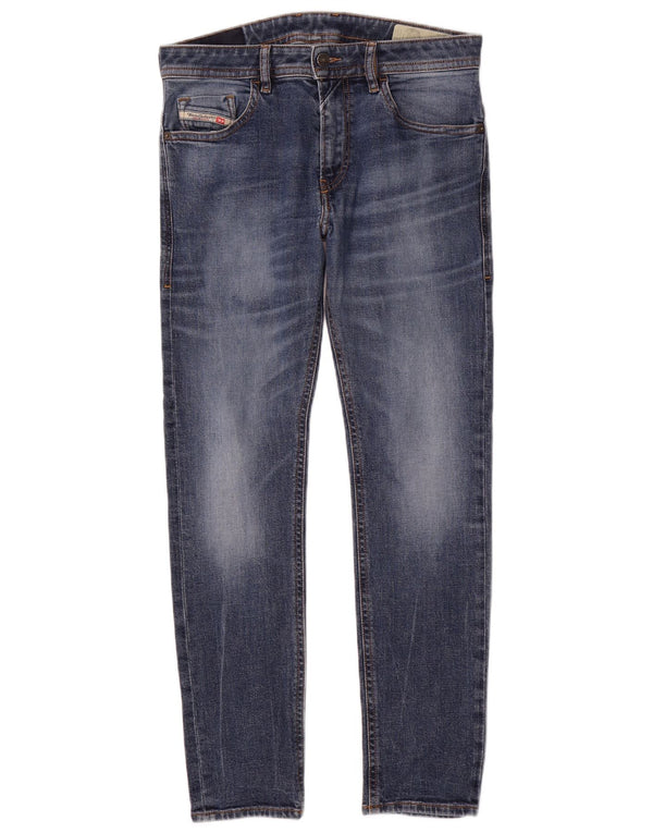 Мужские джинсы скинни Diesel W32 L31 синие, хлопок