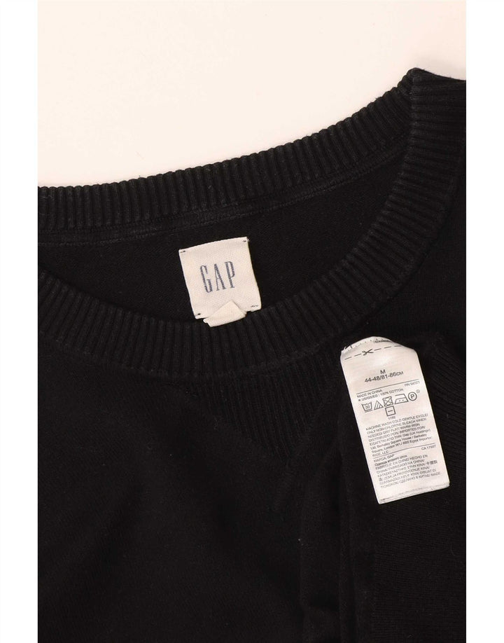 Gap Mens Crew Neck Jumper Sweater Small Black Cotton