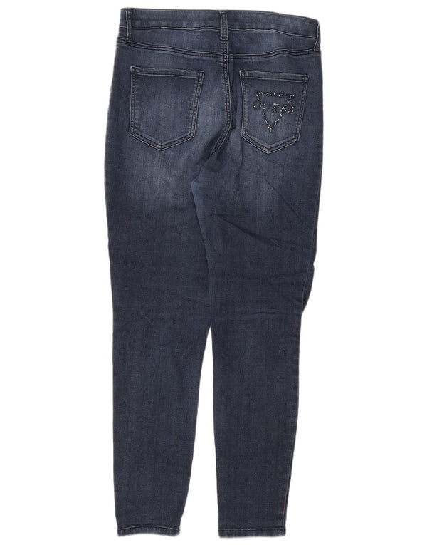Guess Jean Skinny Taille Haute Femme W32 L27 Bleu Coton
