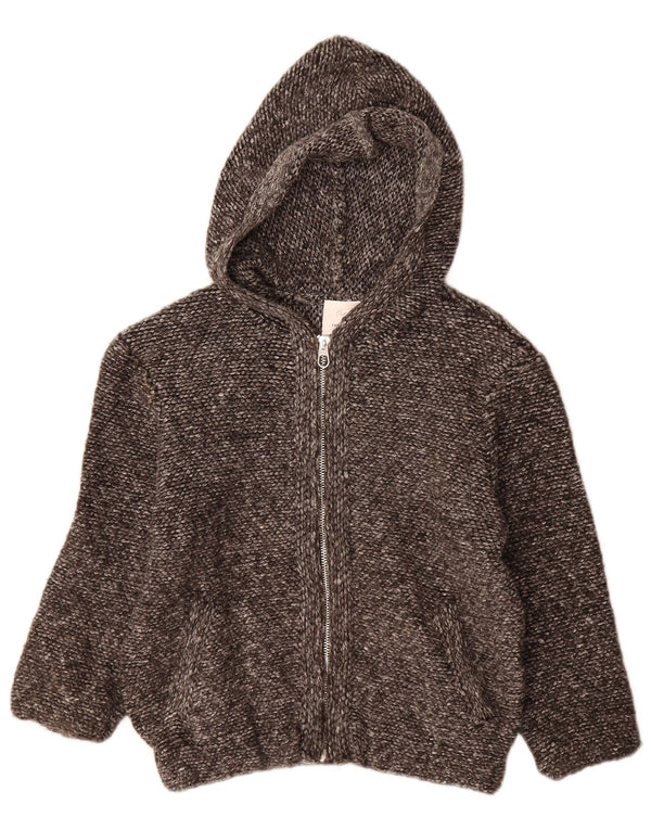 Pulover cardigan cu glugă pentru fete Zara 6-7 ani gri acrilic