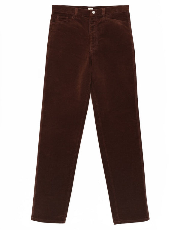 Calvin Klein Calça feminina reta casual W26 L32 marrom