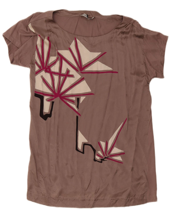 Γυναικεία μπλούζα French Connection Top UK 18 XL Pink Geometric Silk