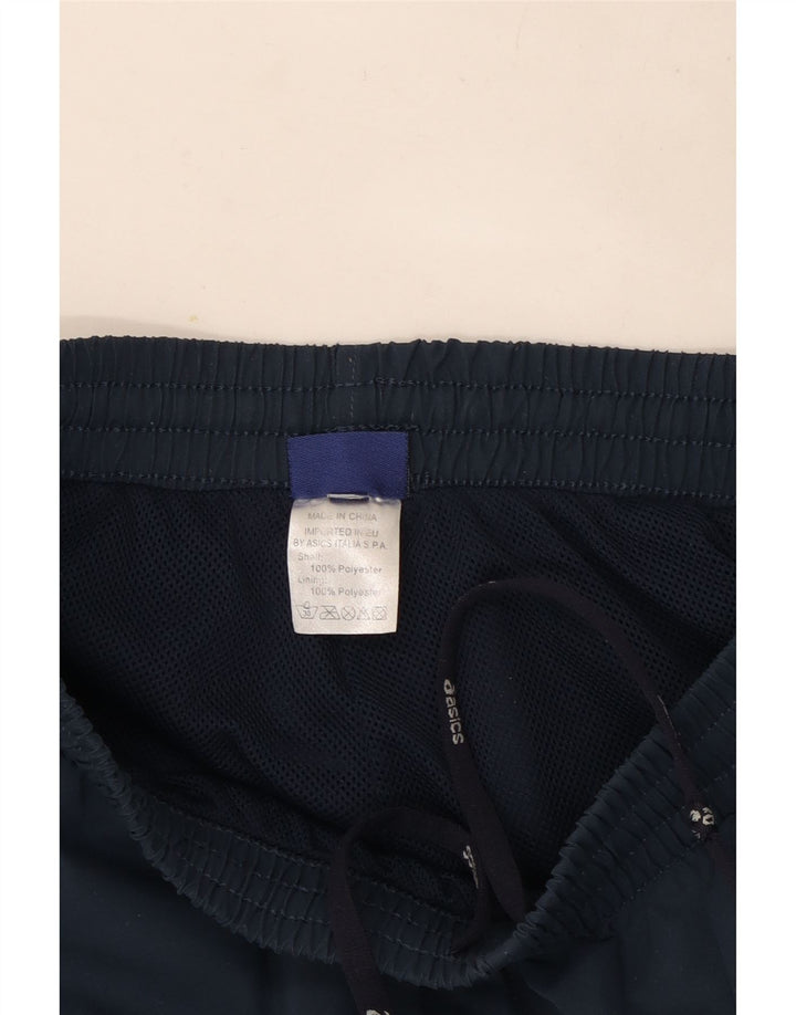 Asics Mens Tracksuit Trousers Small  Navy Blue Polyester
