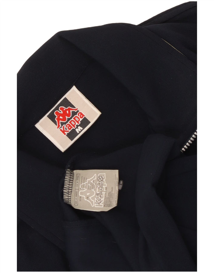 Kappa Mens Tracksuit Top Jacket Medium Navy Blue Colourblock Polyester