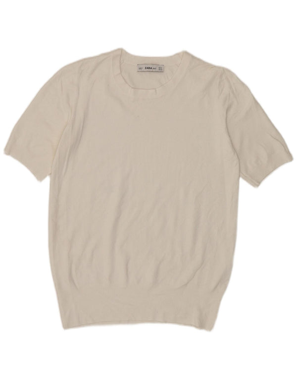 T-shirt damski Zara Top UK 10 Small White