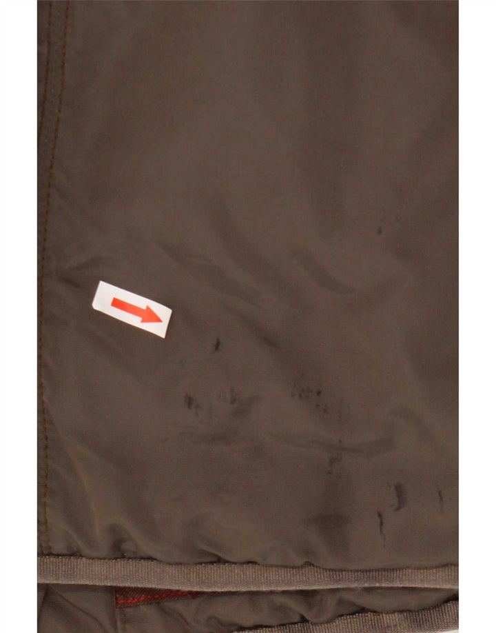 PEUTEREY Manteau matelassé à capuche IT 44 Gris Moyen Polyamide Femme