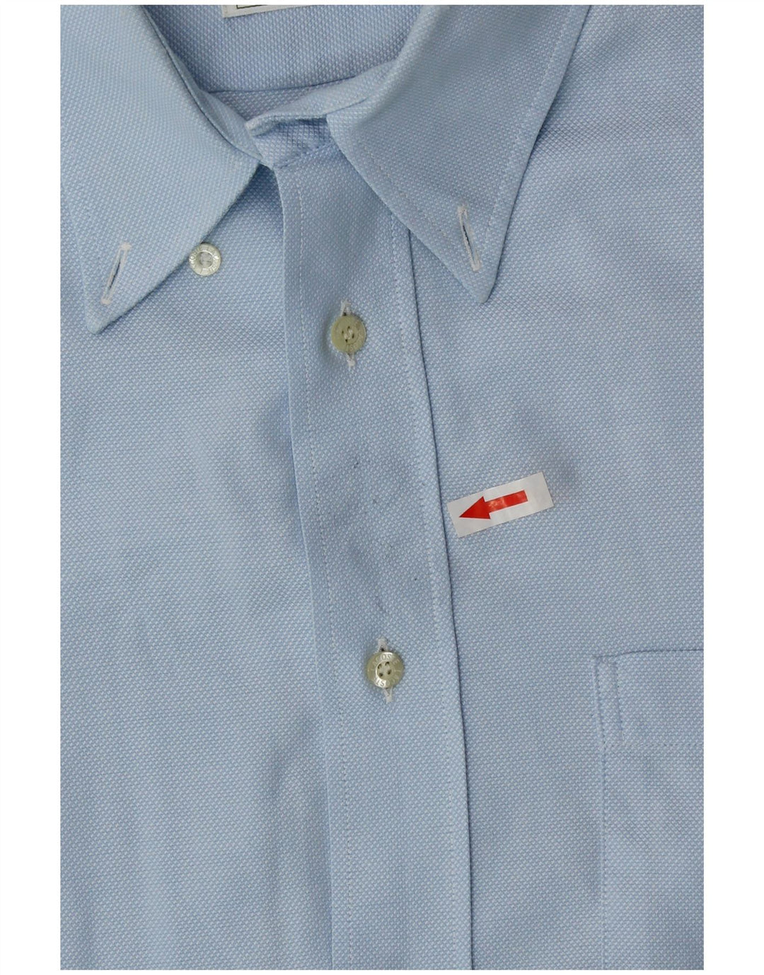Lacoste Mens Short Sleeve Shirt Size 41 Large Blue Cotton