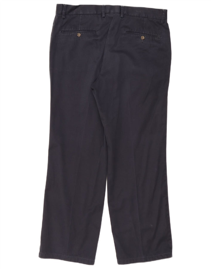 Dockers Mens Straight Chino Trousers W36 L30 Navy Blue
