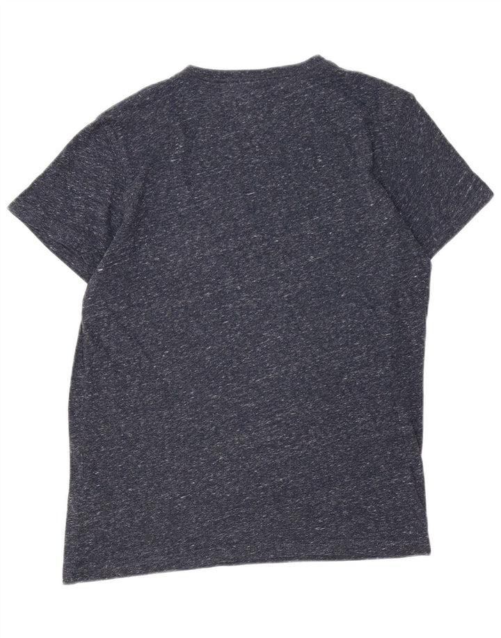 Męska koszulka z grafiką Tommy Hilfiger Top, średni granatowy, nakrapiany poliester