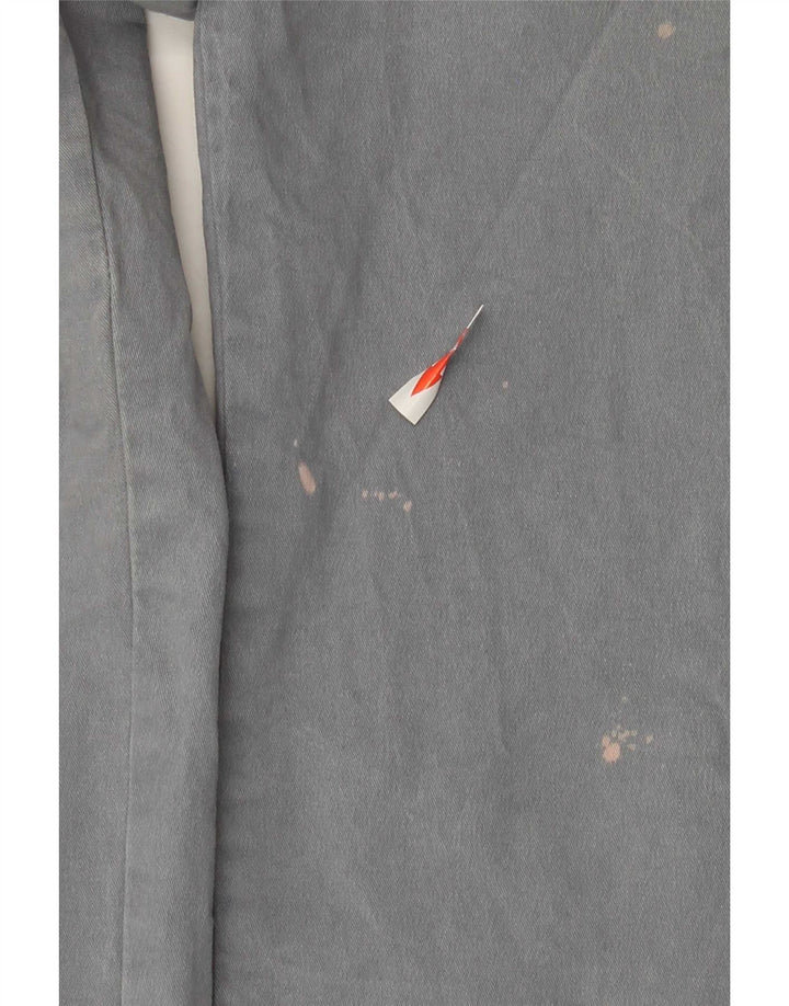 Marks & Spencer Mens Regular Chino Trousers W40 L33 Grey Cotton