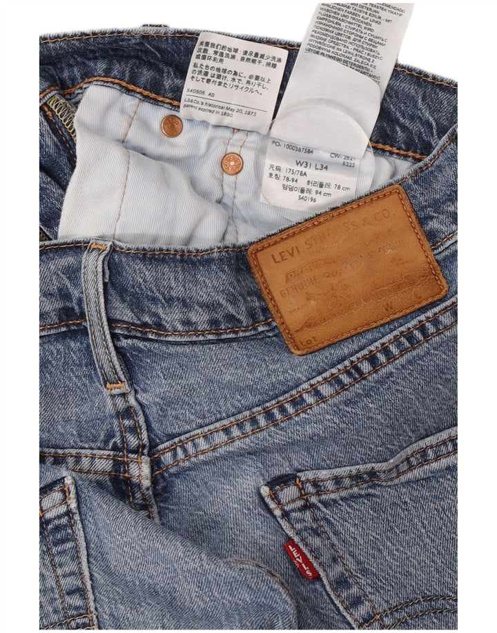 Levi's lige jeans til kvinder W31 L34 blå bomuld